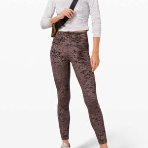 Lululemon Wunder Lounge High-Rise Legging 28" Crushed Velvet 6